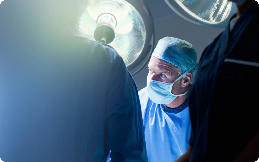 A group of surgeons working.